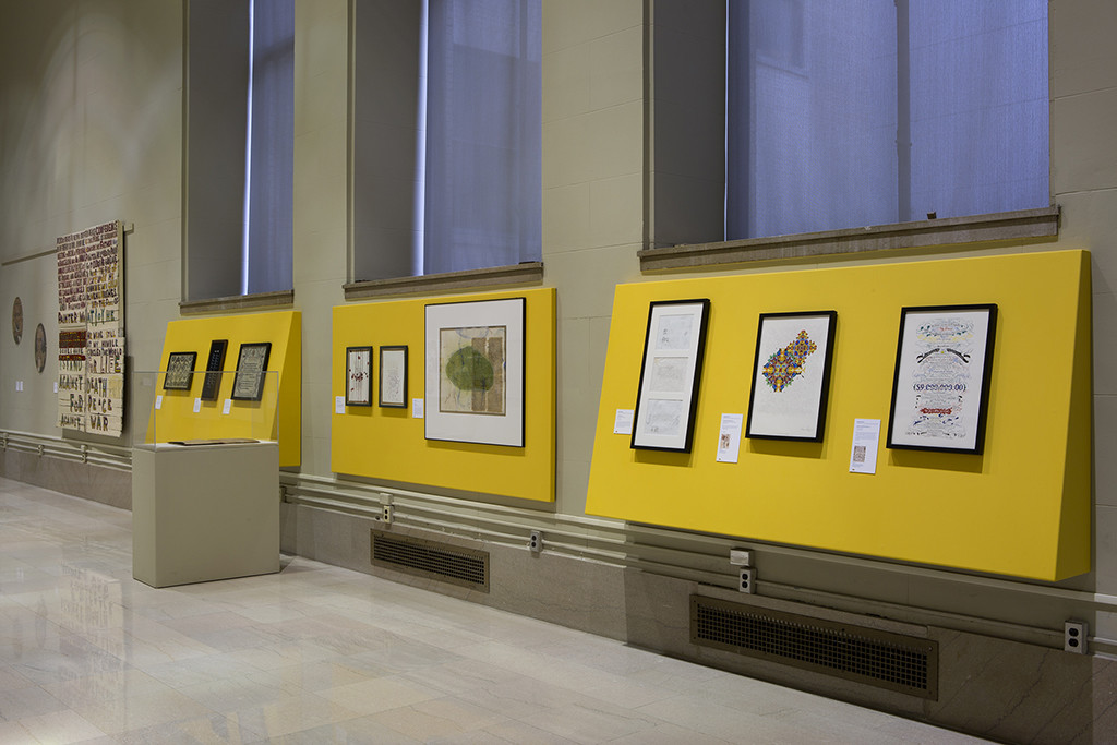 View of the second floor gallery. Courtesy of the Free Library of Philadelphia.