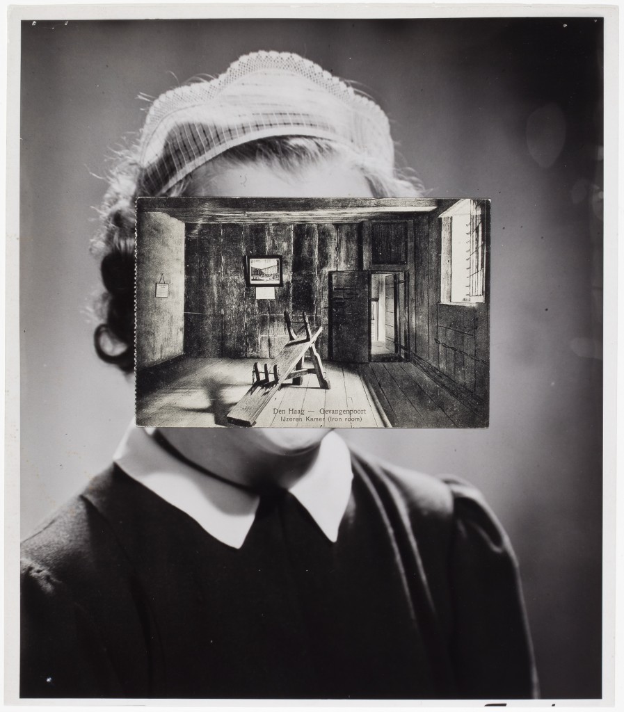 JOHN STEZAKER (b. 1949), Mask (Film Portrait Collage) CLXXXVI, 2015. Collage, 10 3/4 x 9 3/8 inches (27.3 x 23.8 cm). Courtesy of Richard Gray Gallery, Photo: Michael Tropea.