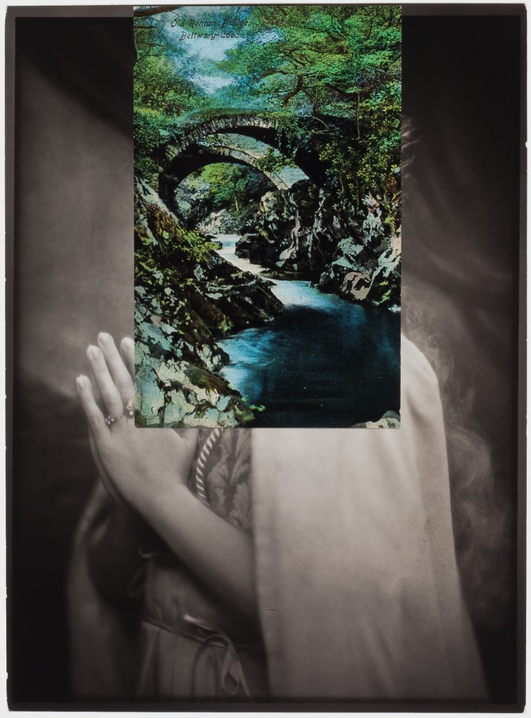 JOHN STEZAKER (b. 1949), Prayer I, 2015. Collage, 9 1/8 x 6 3/4 inches (23.2 x 17.1 cm). Courtesy of Richard Gray Gallery, Photo: Michael Tropea.