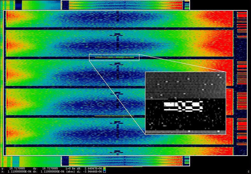 Laura Poitras, ANARCHIST: Israeli Drone Feed (Intercepted February 24, 2009), 2016. Pigmented inkjet print on aluminum, 45” x 64-3/4” (114.3 x 164.5 cm). Courtesy of the artist.