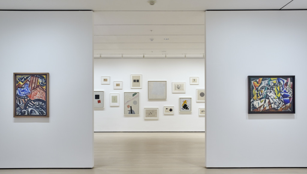 Installation view of A Revolutionary Impulse: The Rise of the Russian Avant-Garde. The Museum of Modern Art, New York, December 3, 2016-March 12, 2017. © 2016 The Museum of Modern Art. Photo: Robert Gerhardt 