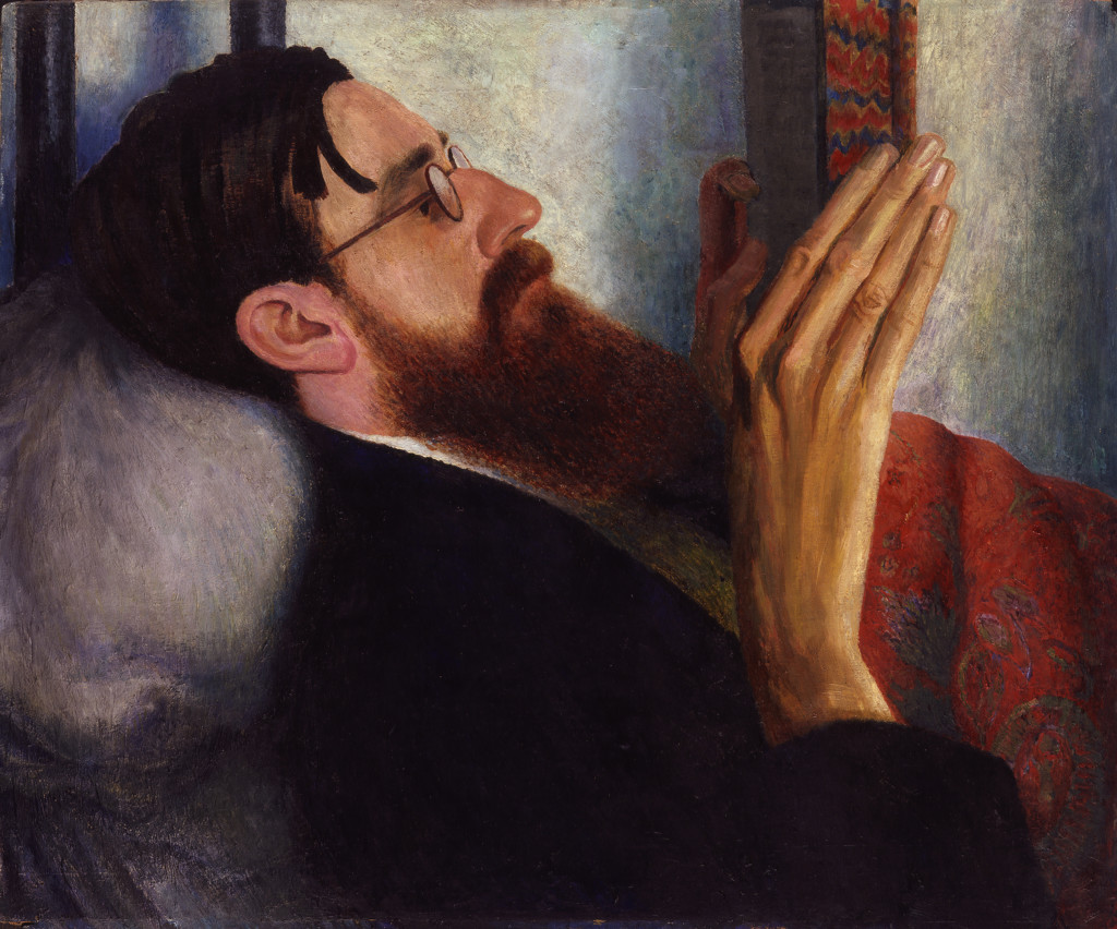 Dora Carrington (1893-1932) Lytton Strachey 1916 Oil on panel 508 x 609 mm National Portrait Gallery, London © National Portrait Gallery, London