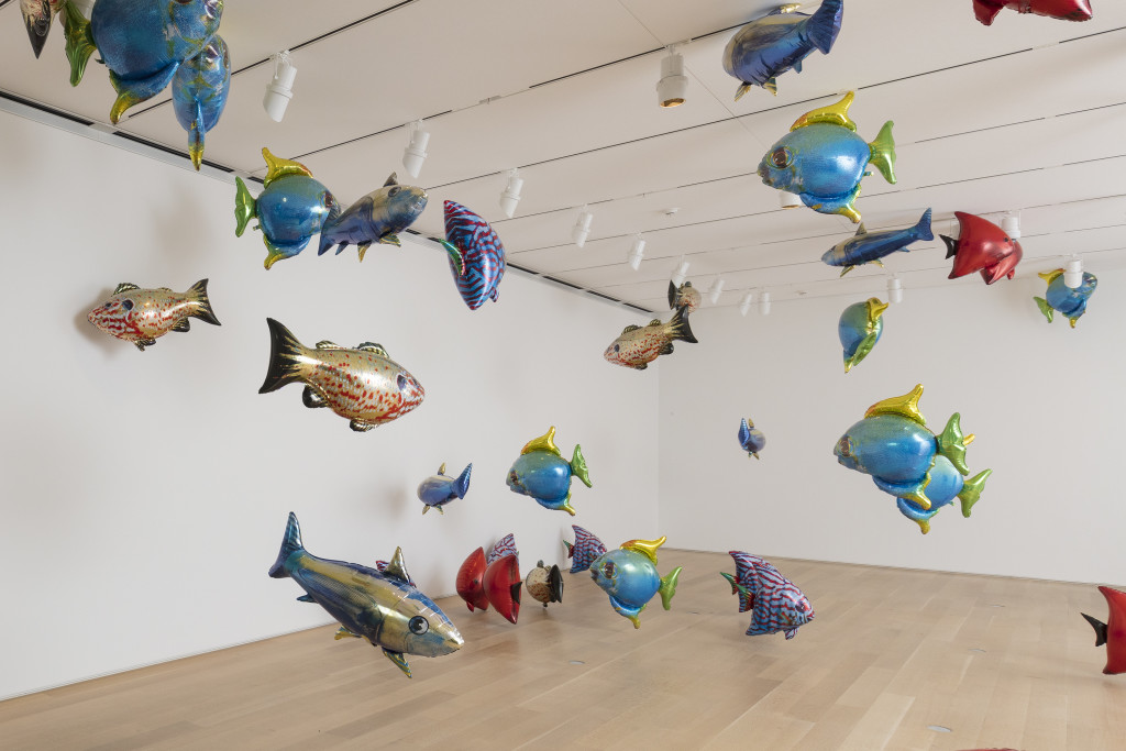 Philippe Parreno. Two Automatons for One Duet (“My Room Is Another Fish Bowl,” 1996–2016, and “With a Rhythmic Instinction to Be Able to Travel beyond Existing Forces of Life,” 2014). 2018. Courtesy of the Art Institute of Chicago.