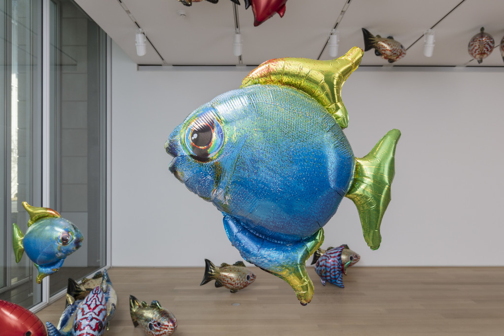 Philippe Parreno. Two Automatons for One Duet (“My Room Is Another Fish Bowl,” 1996–2016, and “With a Rhythmic Instinction to Be Able to Travel beyond Existing Forces of Life,” 2014). 2018. Courtesy of the Art Institute of Chicago.